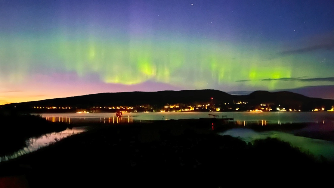 Nordlichter in Schweden mit dem iPhone 13 fotografiert