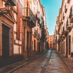 Leere Straße in Antequera