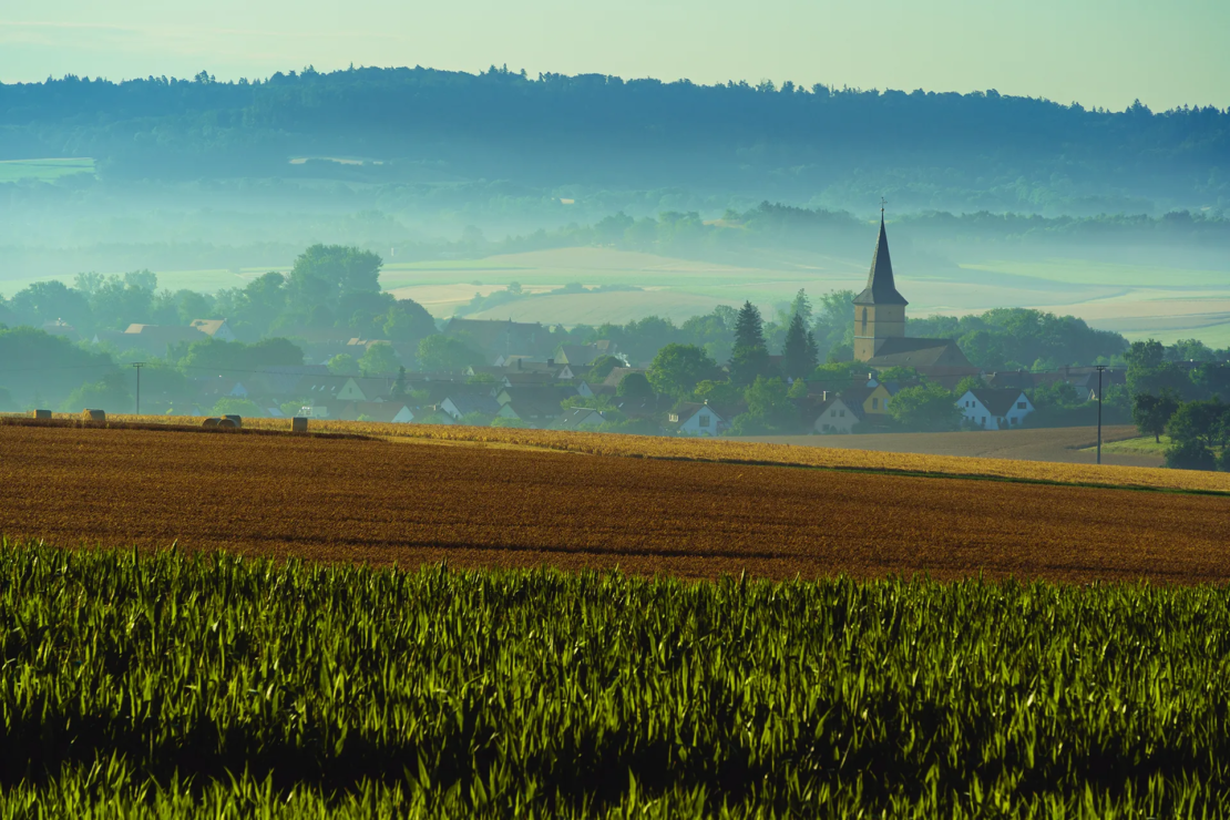Gebsattel im Morgenlicht