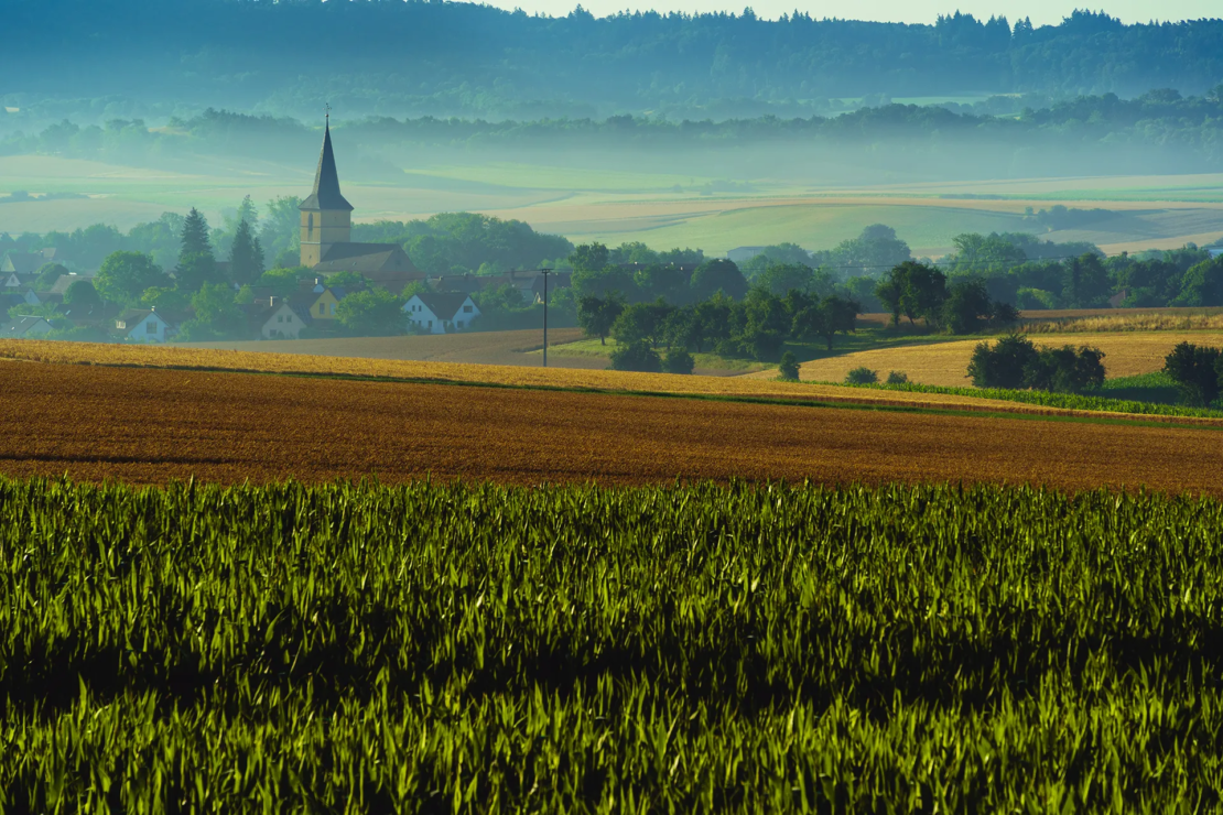 Gebsattel im Morgenlicht
