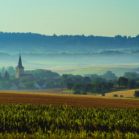 Gebsattel im Morgenlicht