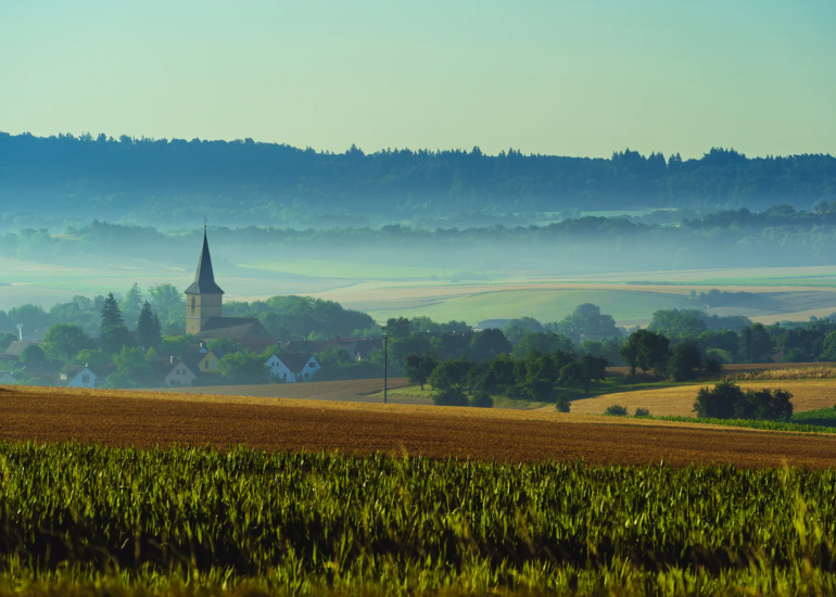 Gebsattel im Morgenlicht