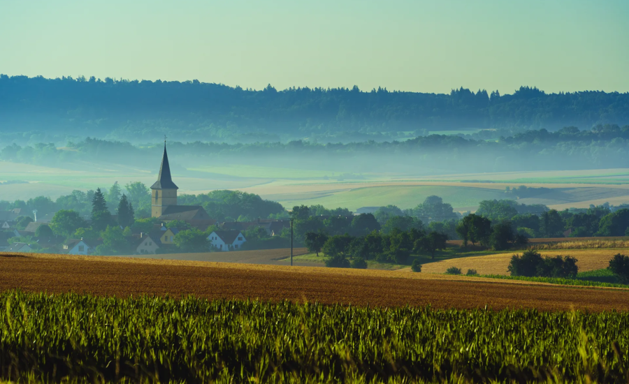 Gebsattel im Morgenlicht