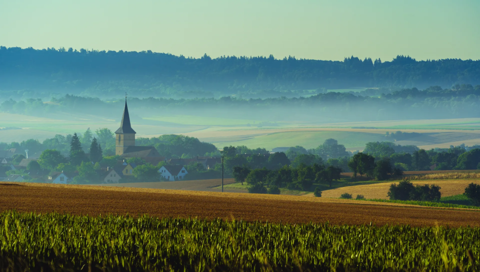 Gebsattel im Morgenlicht Gebsattel im Morgenlicht